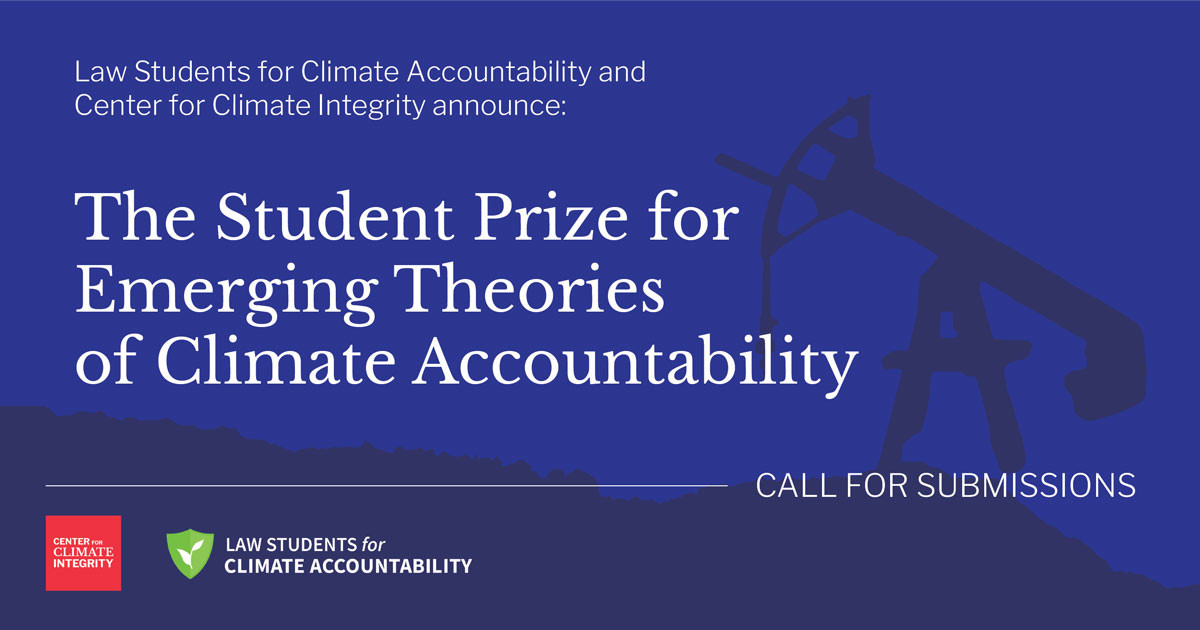 Announcing the Student Prize for Emerging Theories of Climate Accountability