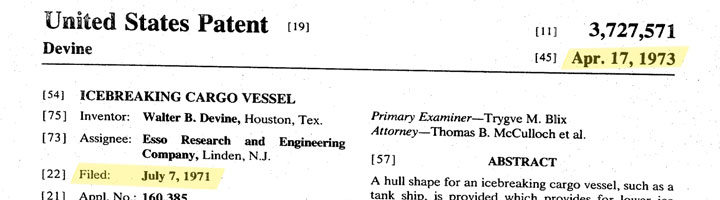1973 Esso - Patent A